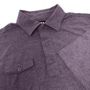 FOOTJOY FJ Golf Mens Plum 3 Button Short Sleeve Pocket‎ Polo Size Medium